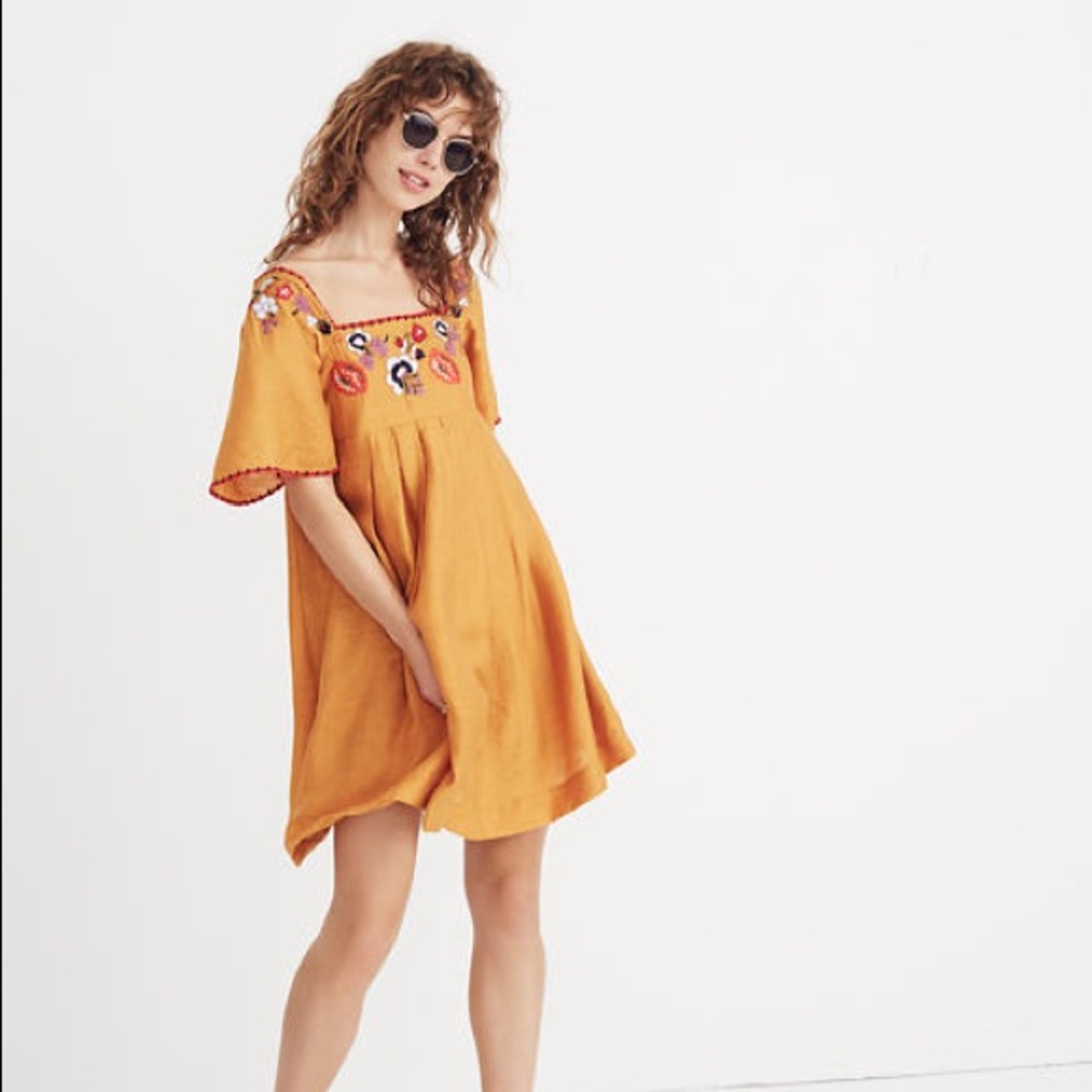 Madewell embroidered dress
